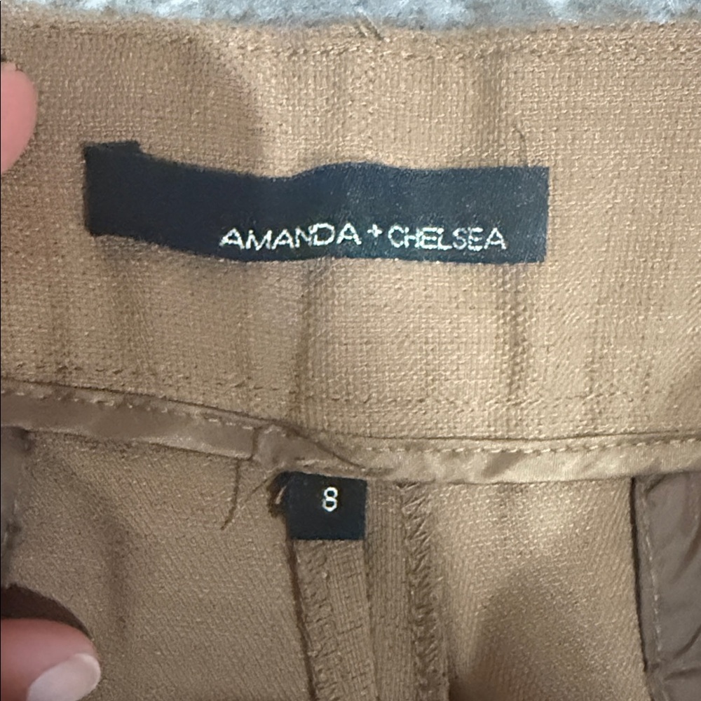 Amanda & Chelsea Tan Wide Leg Women's Pants - Picture 3 of 4